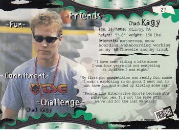 2000 Press Pass Rage Extreme Sports #27 Chad Kagy Back